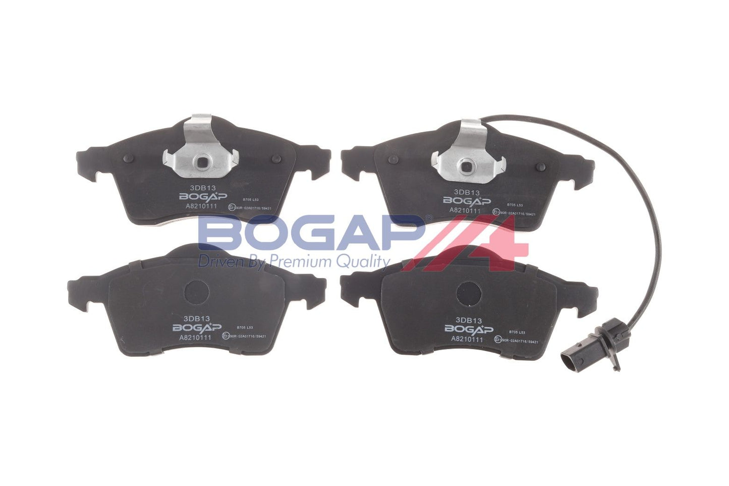 BOGAP A8210111 Brake Pad Set, Disc Brake