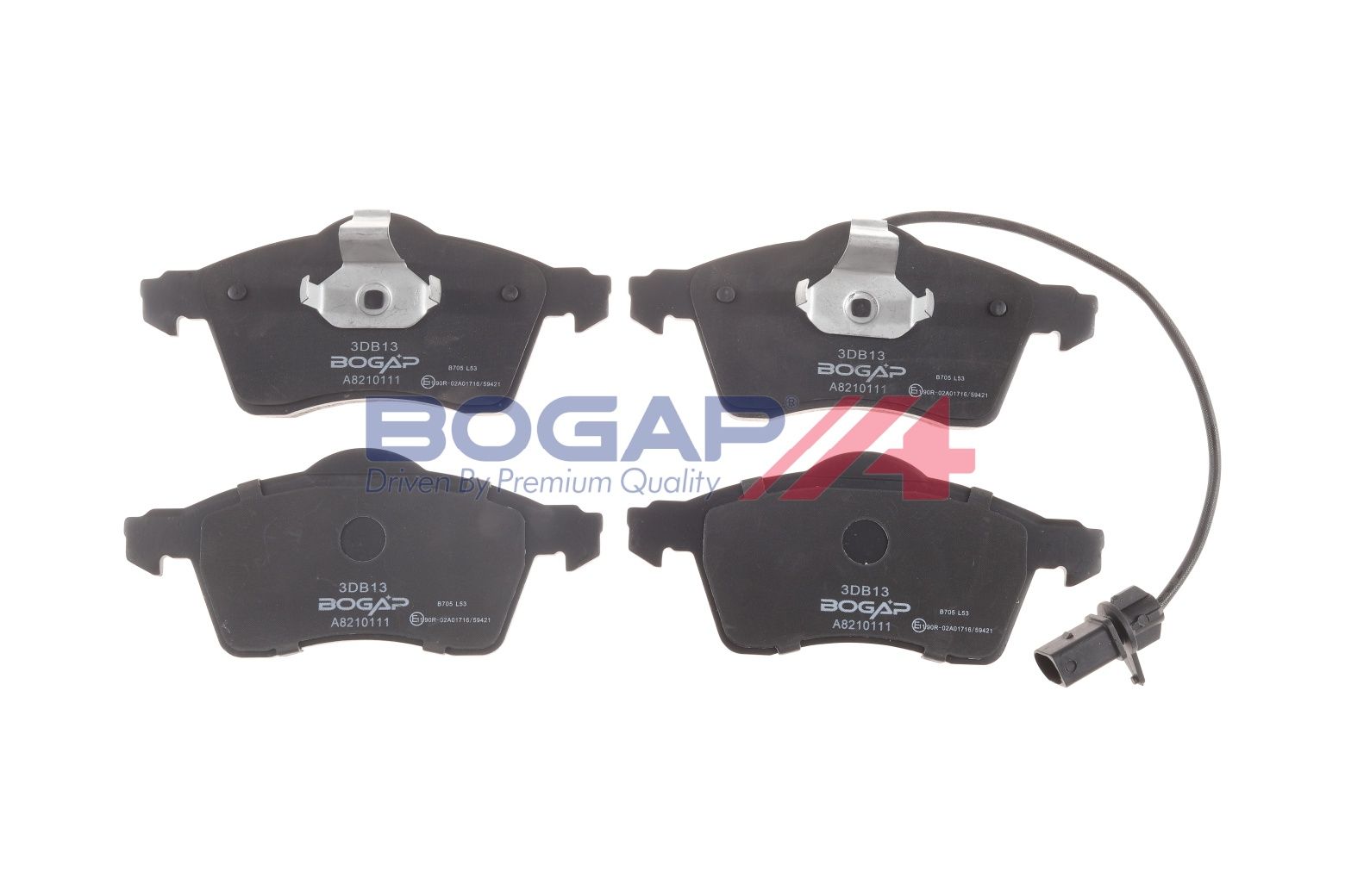 BOGAP A8210111 Brake Pad Set, Disc Brake