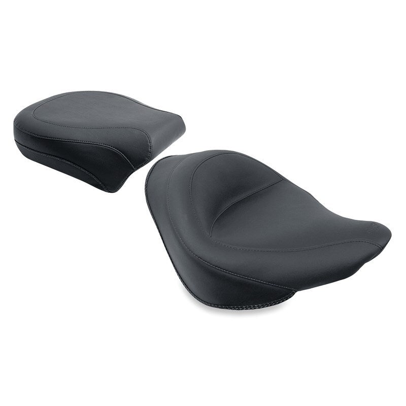 Mustang Motorcycle Mustang 06-17 Harley Softail Wide Tire (200mm) Wide Touring Solo Seat - Black
