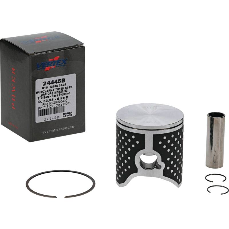 Vertex Pistons Vertex Piston 01-24 KTM 125 SX 125cc Cast Race Evolution Piston Kit