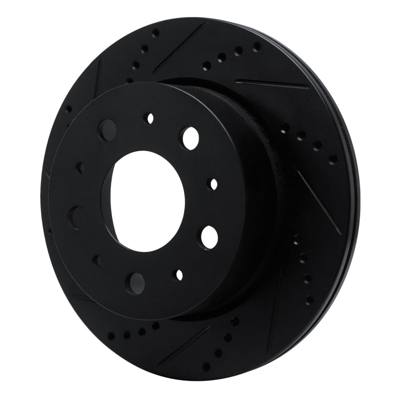 R1 Concepts R1 14-21 Ram Promaster 2500 Rear Left Drilled & Slotted Black Brake Rotor
