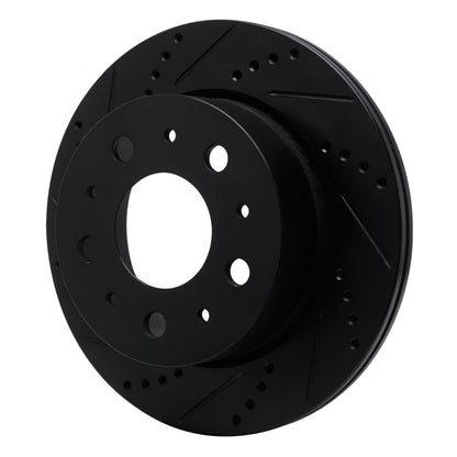 R1 Concepts R1 14-21 Ram Promaster 2500 Rear Left Drilled & Slotted Black Brake Rotor