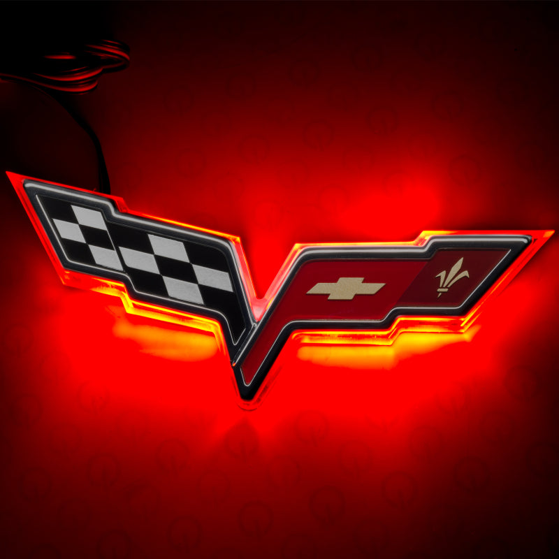 ORACLE Lighting Oracle Chevrolet Corvette C6 Illuminated Emblem - Dual Intensity - Red