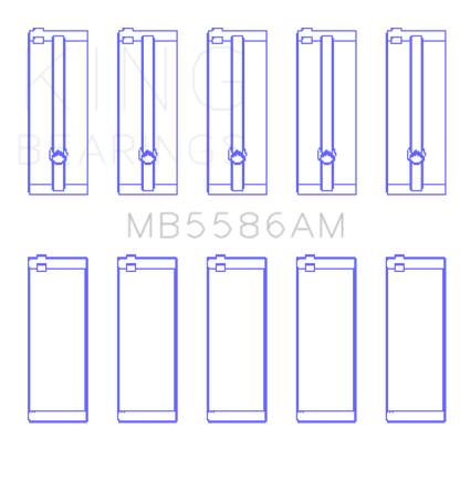 King Engine Bearings Isuzu 4Ze1 Sohc 8V (Size +1.0mm) Main Bearing Set