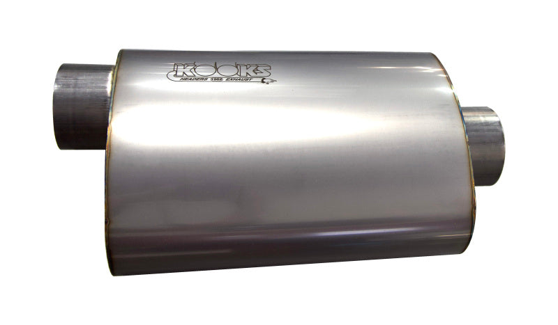 Kooks Headers Kooks 3in Oval Center/Offset Muffler 12in Long Body Stainless Steel