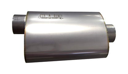 Kooks Headers Kooks 3in Oval Center/Offset Muffler 12in Long Body Stainless Steel