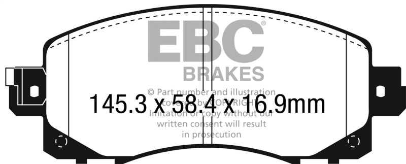 EBC Racing 22-23 Subaru WRX RP-1 Racing Front Brake Pads
