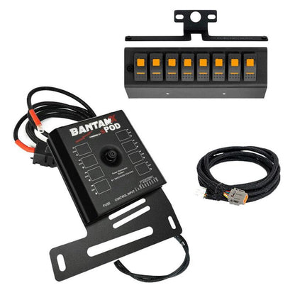 sPOD 07-08 Jeep Wrangler JK BantamX w/Amber LED Switch Panel