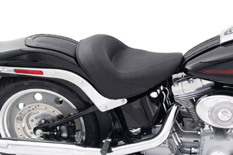 Mustang Motorcycle Mustang 06-10 Harley Softail FXST, 07-17 FLSTF Fender Bib - Black