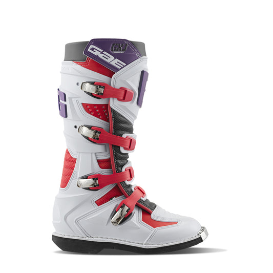 Gaerne GXJ Boot White/Red/Purple Size Youth - 3