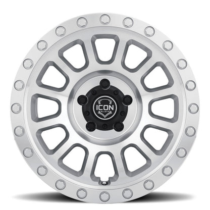 ICON Hulse 18x9 8x170 6mm Offset 5.25in BS Silver Machined