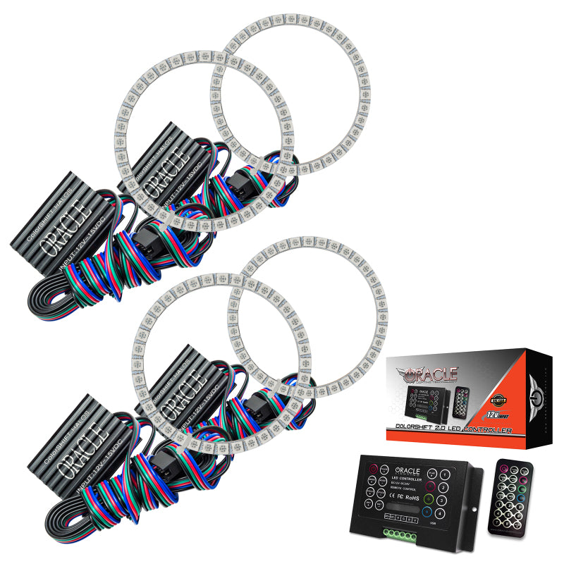 ORACLE Lighting Oracle Nissan 370 Z 09-20 Dual Halo Kit - ColorSHIFT w/ 2.0 Controller