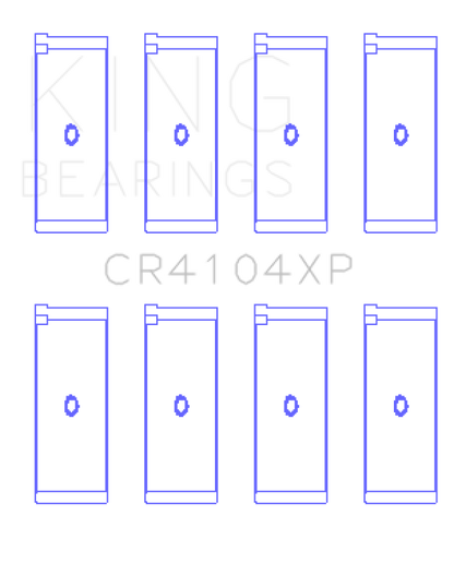 King Engine Bearings Audi/VW 83-03 1.6L/1.8L/2.0L (Size +0.5) Performance Rod Bearing Set