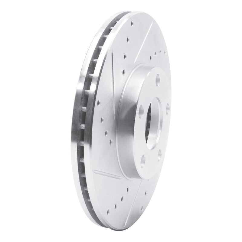 R1 Concepts R1 98-98 Volkswagen Passat (USA/Canada) Front Left Drilled & Slotted Silver Brake Rotor