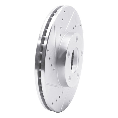 R1 Concepts R1 98-98 Volkswagen Passat (USA/Canada) Front Left Drilled & Slotted Silver Brake Rotor