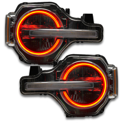 ORACLE Lighting Oracle 2021 Ford Bronco DRL Upgrade w/ Halo Kit - ColorSHIFT w/ Simple Controller