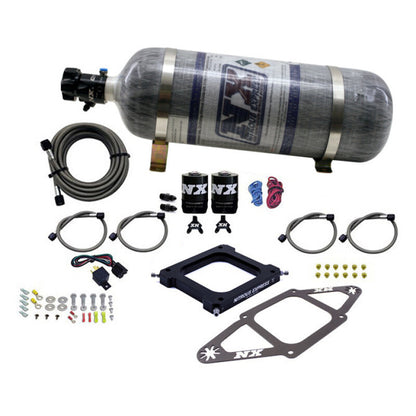 Nitrous Express 4500 Assassin Plate Stage 6 Nitrous Kit (50-300HP) w/12lb Bottle