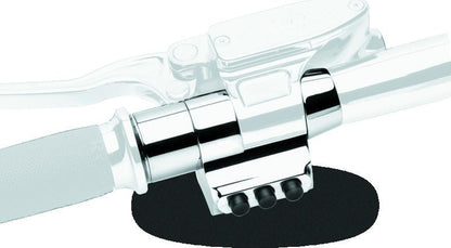 Performance Machine Switch Assembly 3 Button Left Side - Chrome