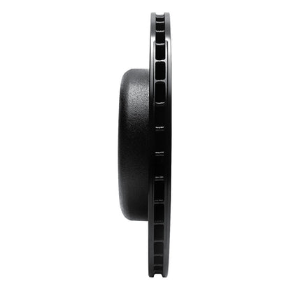 R1 Concepts R1 04-10 BMW 650I Convertible Rear Right Drilled & Slotted Black Brake Rotor