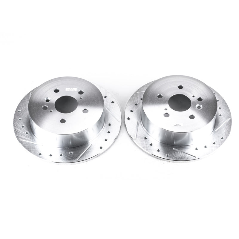 PowerStop Power Stop 09-16 Toyota Venza Rear Evolution Drilled & Slotted Rotors - Pair