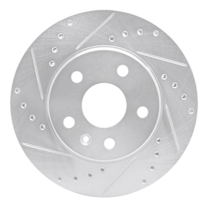 R1 Concepts R1 11-16 Buick LaCrosse Front Left Drilled & Slotted Silver Brake Rotor