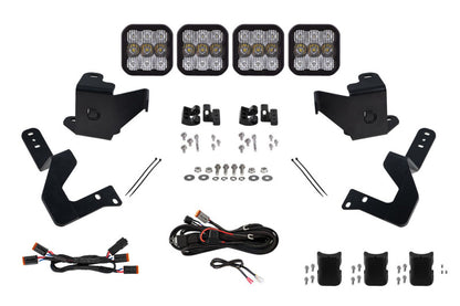 Diode Dynamics 2022 Toyota Tundra SS5 Grille CrossLink Lightbar Kit - Pro White Combo