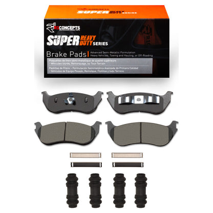 R1 Concepts R1 02-05 Ford Explorer Rear Super Duty Pads & Hardware Kit