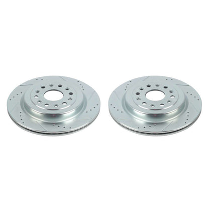 PowerStop Power Stop 19-20 Ram 1500 Rear Evolution Drilled & Slotted Rotors - Pair