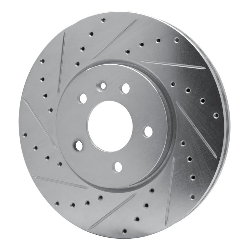 R1 Concepts R1 14-19 Buick CASCADA Front Left Drilled & Slotted Silver Brake Rotor