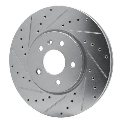 R1 Concepts R1 14-19 Buick CASCADA Front Left Drilled & Slotted Silver Brake Rotor