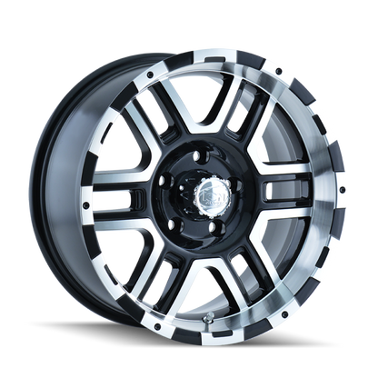 ION Wheels ION Type 179 17x8 / 6x127 BP / 10mm Offset / 78.3mm Hub Black/Machined Wheel