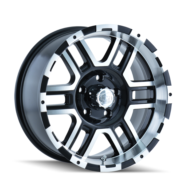 ION Wheels ION Type 179 16x8 / 5x114.3 BP / 10mm Offset / 83.82mm Hub Black/Machined Wheel