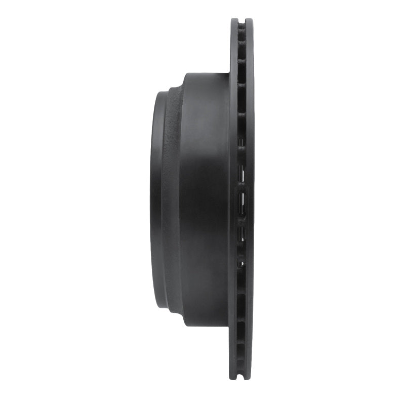 R1 Concepts R1 92-04 Acura SLX Rear Left Drilled & Slotted Black Brake Rotor