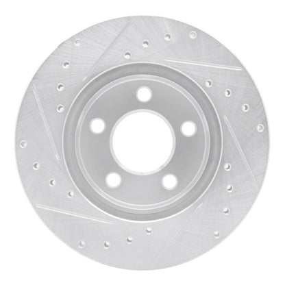 R1 Concepts R1 95-02 Ford Ranger (USA/Canada) Front Right Drilled & Slotted Silver Brake Rotor