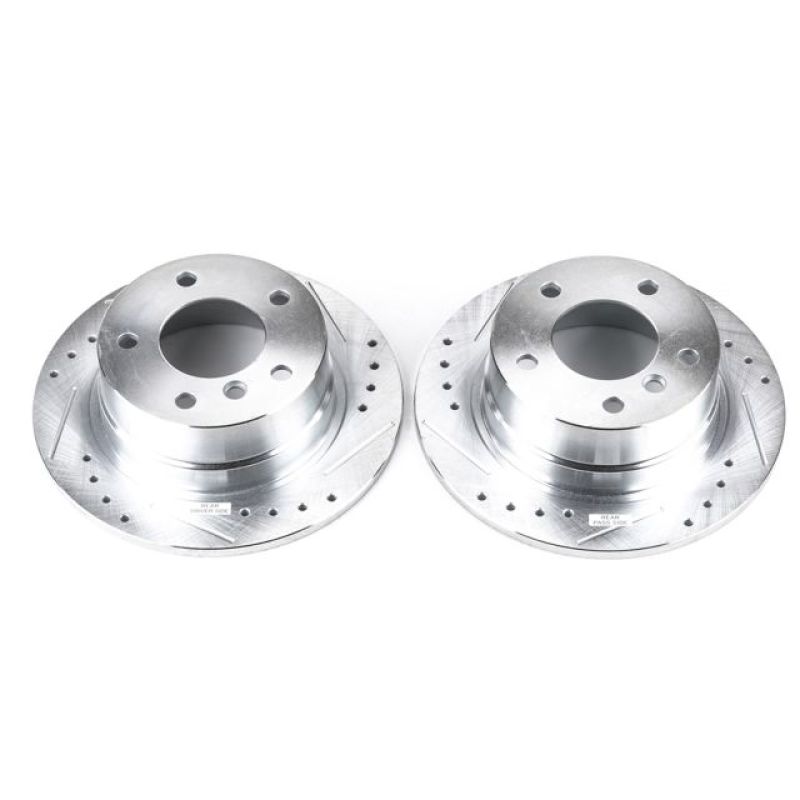 PowerStop Power Stop 95-99 BMW 318ti Rear Evolution Drilled & Slotted Rotors - Pair
