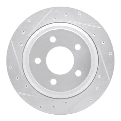 R1 Concepts R1 10-11 Ford Ranger (USA/Canada) Rear Left Drilled & Slotted Silver Brake Rotor