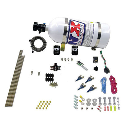 Nitrous Express 4 Cyl Gasoline EFI Nitrous Kit (50-250HP) w/10lb Bottle