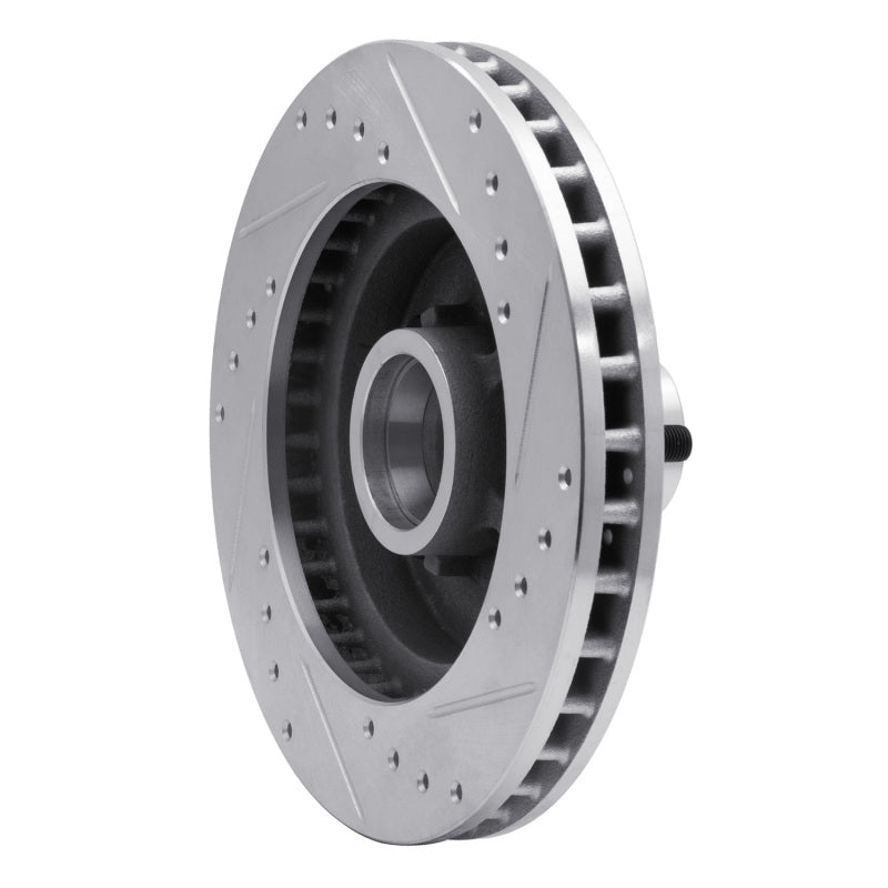 R1 Concepts R1 1988-1994 Chevrolet C1500 Front Left Drilled & Slotted Silver Brake Rotor