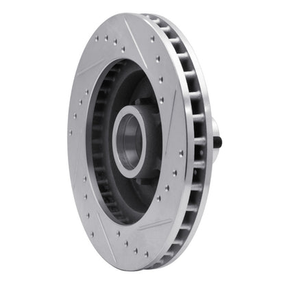 R1 Concepts R1 1988-1994 Chevrolet C1500 Front Left Drilled & Slotted Silver Brake Rotor