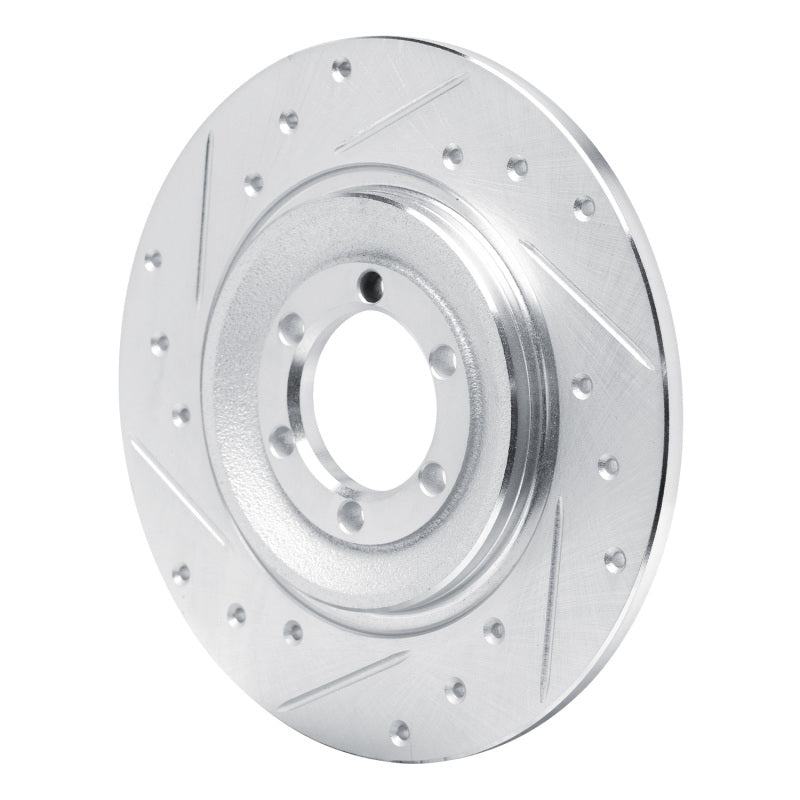 R1 Concepts R1 75-79 Alfa Romeo Sport Rear Left Drilled & Slotted Silver Brake Rotor
