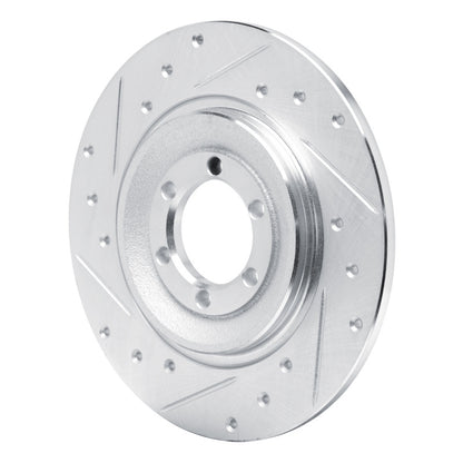 R1 Concepts R1 75-79 Alfa Romeo Sport Rear Left Drilled & Slotted Silver Brake Rotor