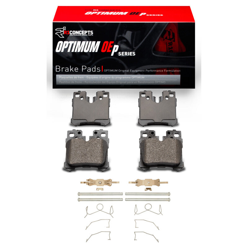R1 Concepts R1 07-17 Lexus LS600h Rear Optimum OE Pads & Hardware Kit
