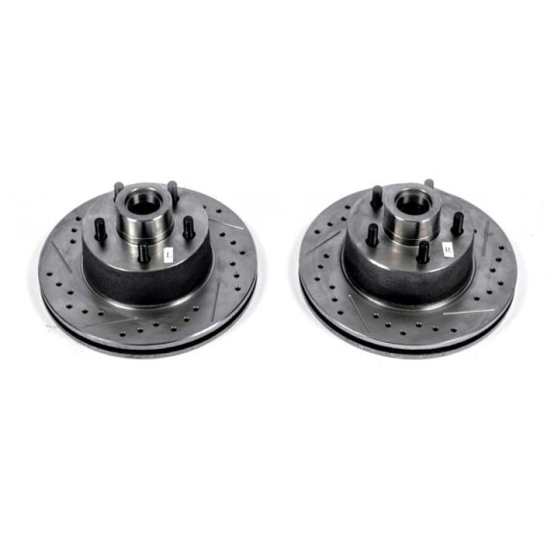 PowerStop Power Stop 75-76 Chrysler Cordoba Front Evolution Drilled & Slotted Rotors - Pair