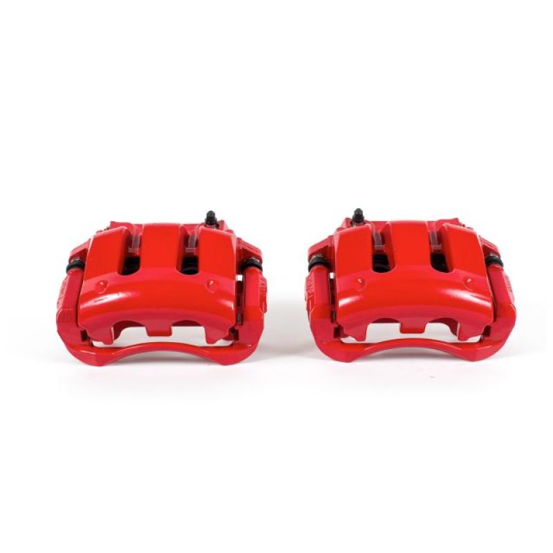 PowerStop Power Stop 11-14 Ford Mustang Front Red Calipers w/Brackets - Pair