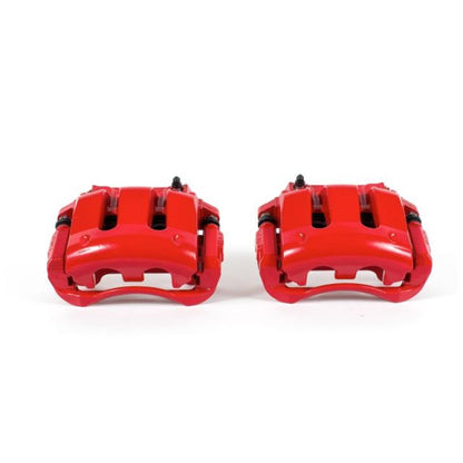 PowerStop Power Stop 11-14 Ford Mustang Front Red Calipers w/Brackets - Pair