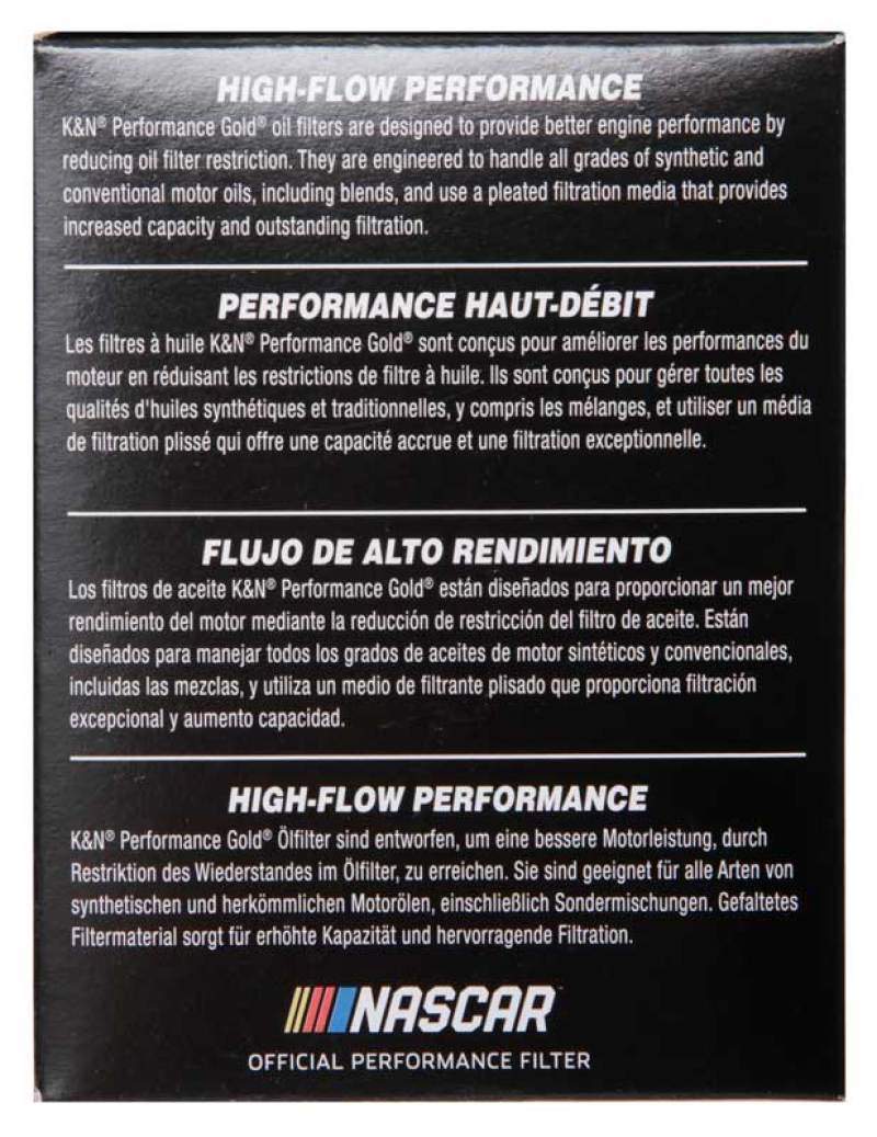 K&N Engineering K&N Performance Oil Filter for 06-11 BMW M5/M6 / 08-15 Porsche Cayenne 4.8L / 10-15 911 3.4L/3.8L