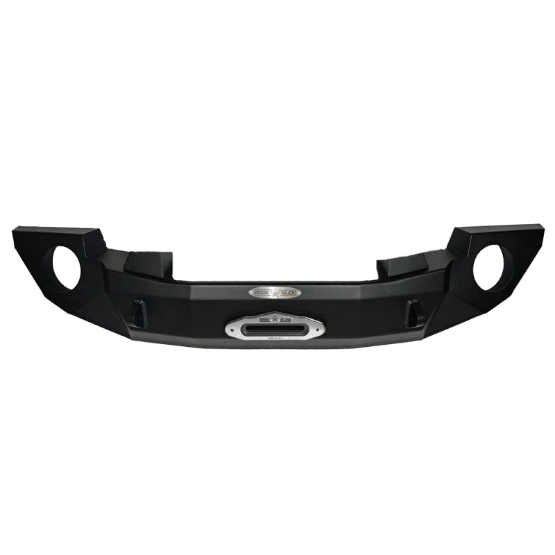 Rock Slide Engineering Rock Slide 07-18 Jeep JK 2-4 Door Rigid Full Front Bumper / No Bullbar / With Winch Plate