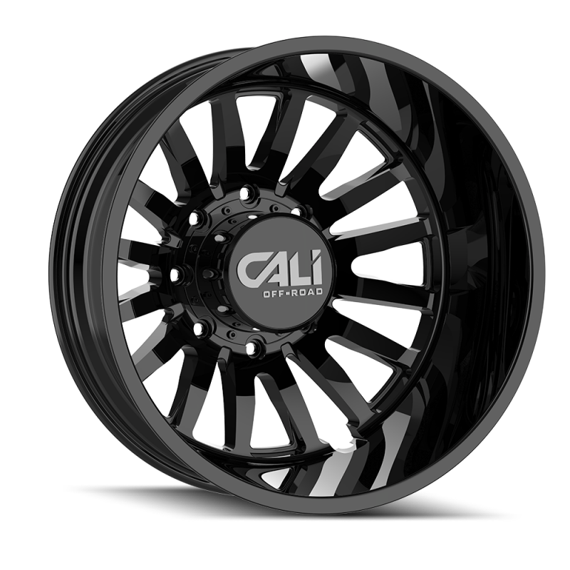 Cali Off-Road 9110D Summit Dually 22x8.25 / 8x200 BP / -232mm Offset / 142mm Hub Gloss Black Wheel