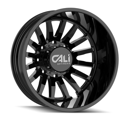 Cali Off-Road 9110D Summit Dually 20x8.25 / 8x210 BP / -232mm Offset / 154.2mm Hub Gloss Black Wheel