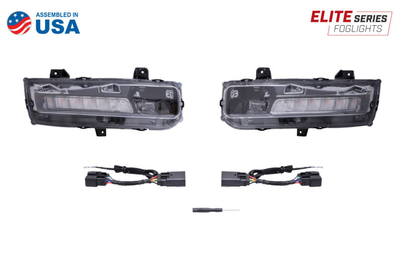 Diode Dynamics Elite Series Combination Fog Lamp for 18-21 Ford Mustang - Yellow (Pair)